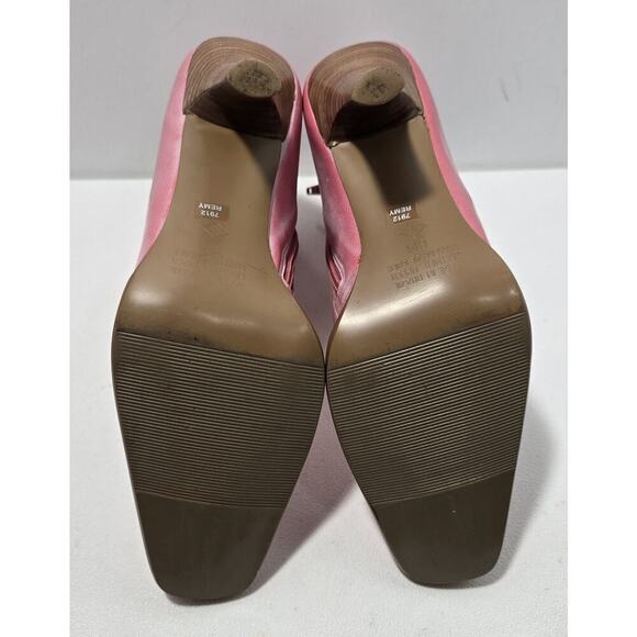Diba USA Leather pink/white accents Remy Heeled Ankle Boots Western Style Sz 8 - Picture 9 of 10